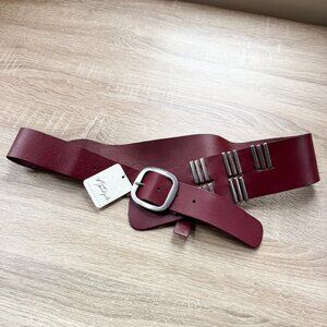 NWT Free People We The Free Adler Wide Hip Belt Red S/M
